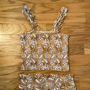 Aerie two piece set. Floral